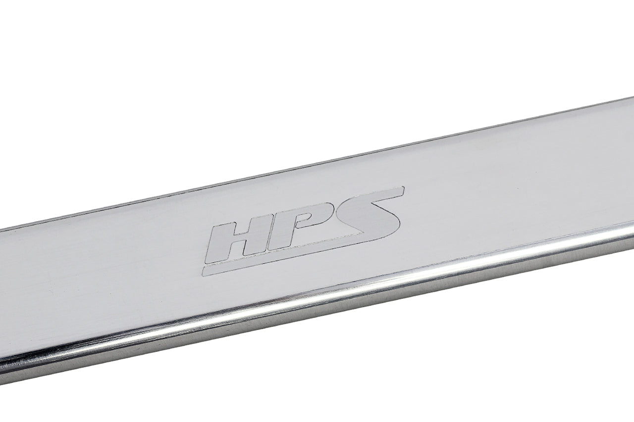 HPS Performance Aluminum Front Strut Tower Brace Bar, Polished, 42-102P