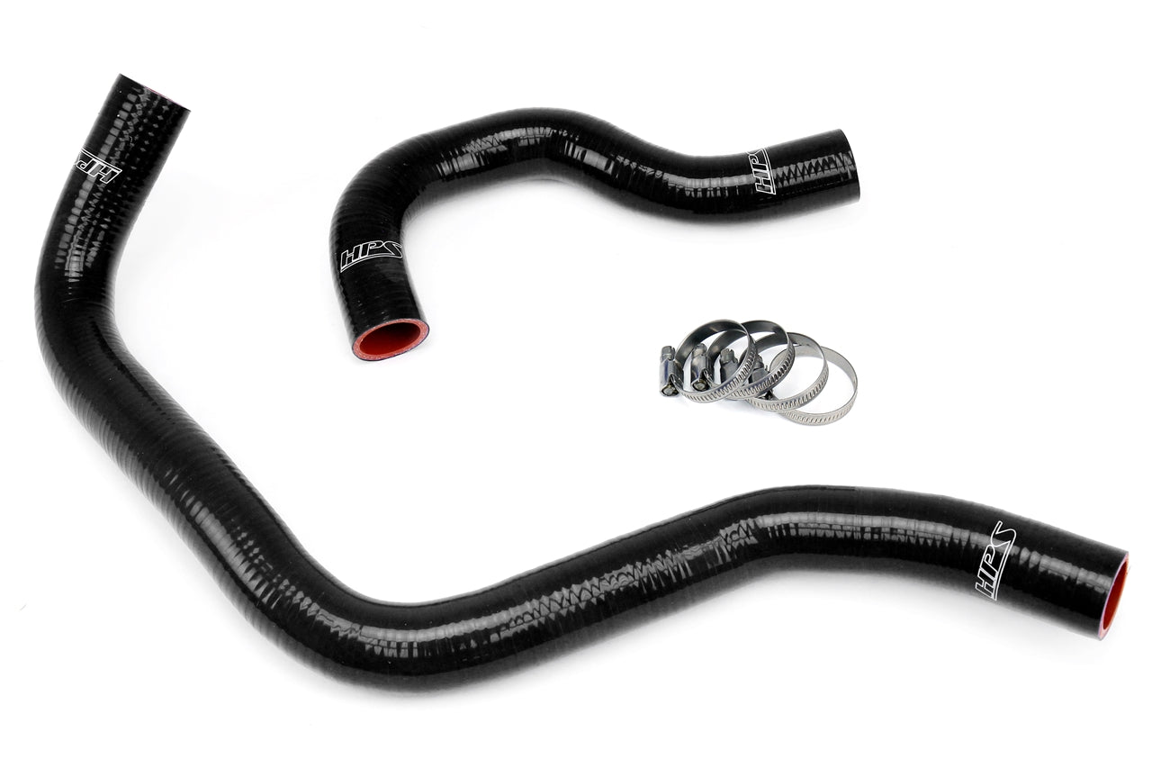HPS Performance High Temp Reinforced Silicone Radiator Coolant Hose Kit Black 57-1002-BLK