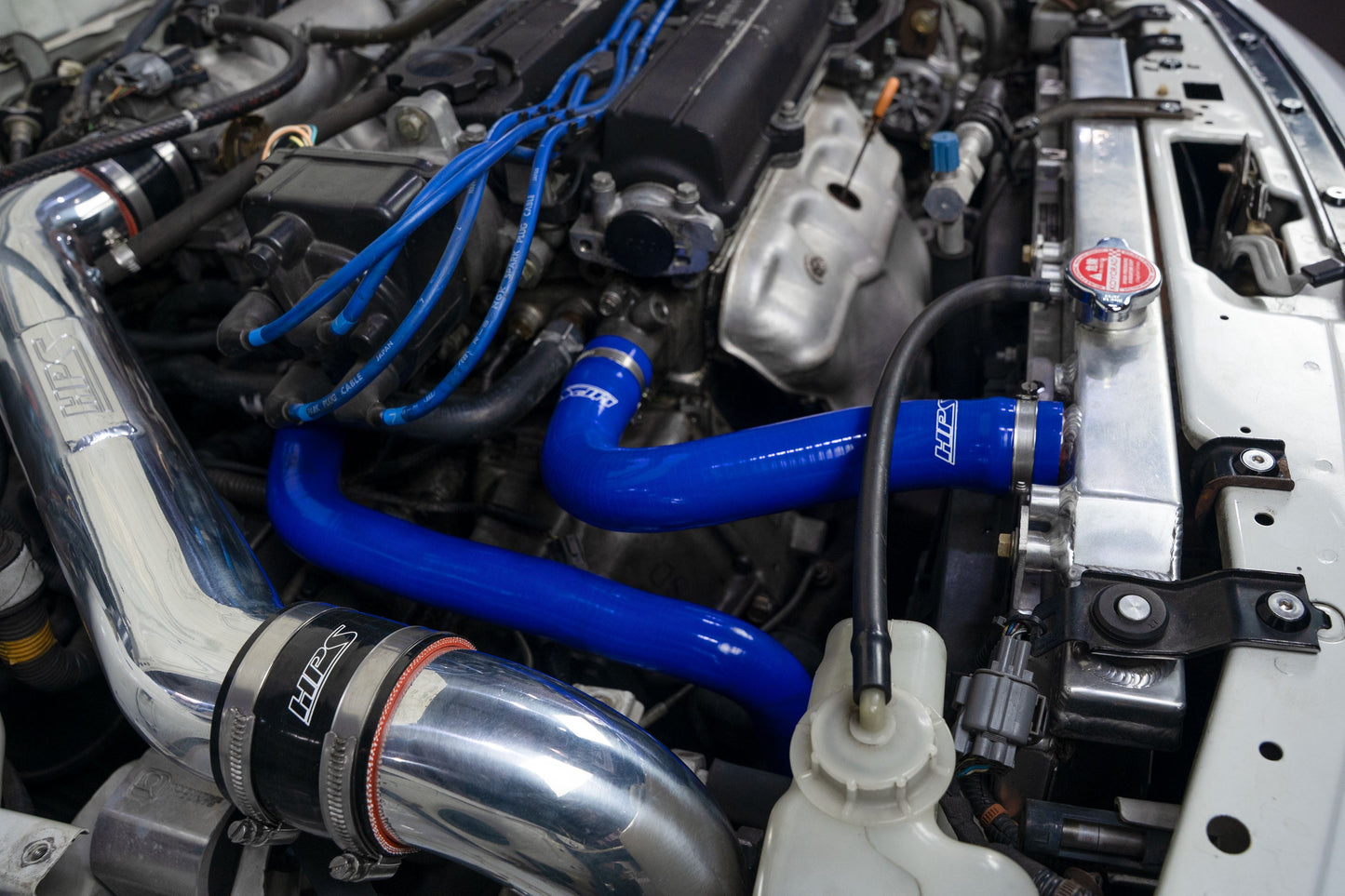 HPS Performance High Temp Reinforced Silicone Radiator Coolant Hose Kit, Blue, 57-1003-BLUE