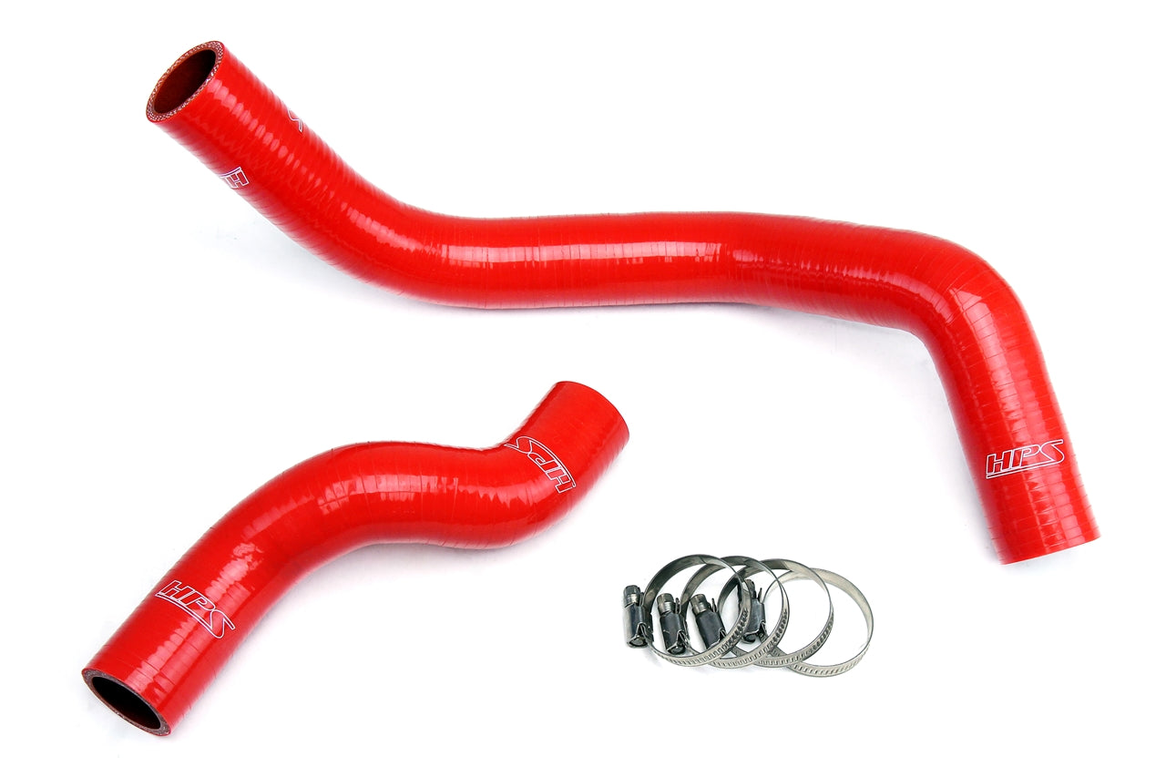 HPS Performance High Temp Reinforced Silicone Radiator Coolant Hose Kit Red 57-1045-RED