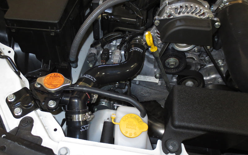 HPS Performance High Temp Reinforced Silicone Radiator Coolant Hose Kit, Black, 57-1226-BLK
