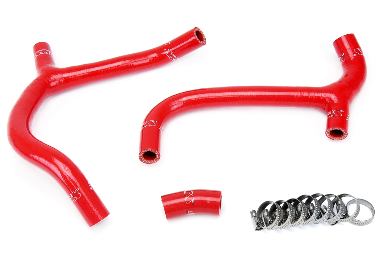 HPS Performance High Temp Reinforced Silicone Radiator Coolant Hose Kit Red 57-1236-RED