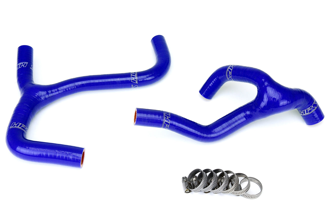 HPS Performance High Temp Reinforced Silicone Radiator Coolant Hose Kit Blue 57-1238-BLUE