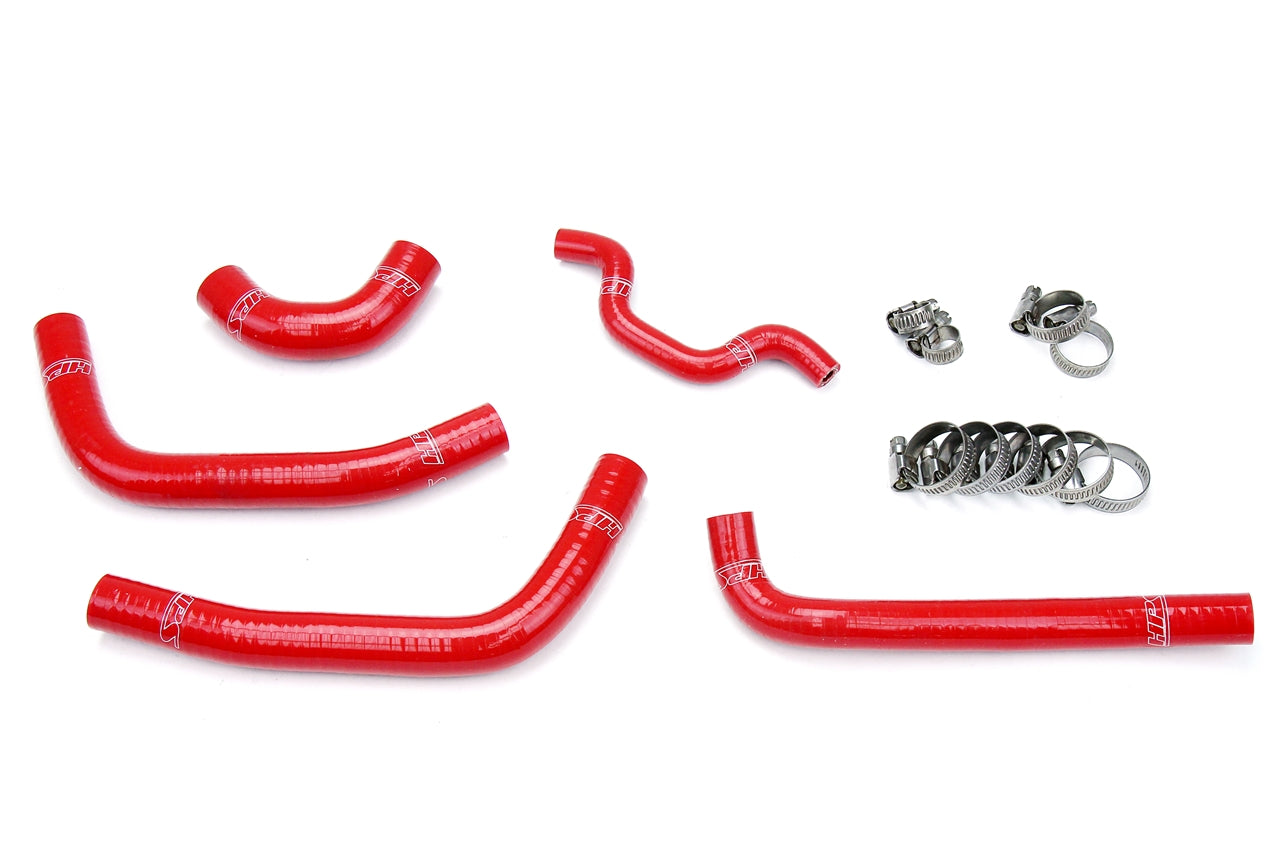 HPS Performance High Temp Reinforced Silicone Radiator Coolant Hose Kit Red 57-1240-RED