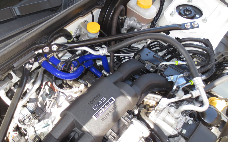 HPS Performance High Temp Reinforced Silicone Heater Coolant Hose Kit, Blue, 57-1282-BLUE