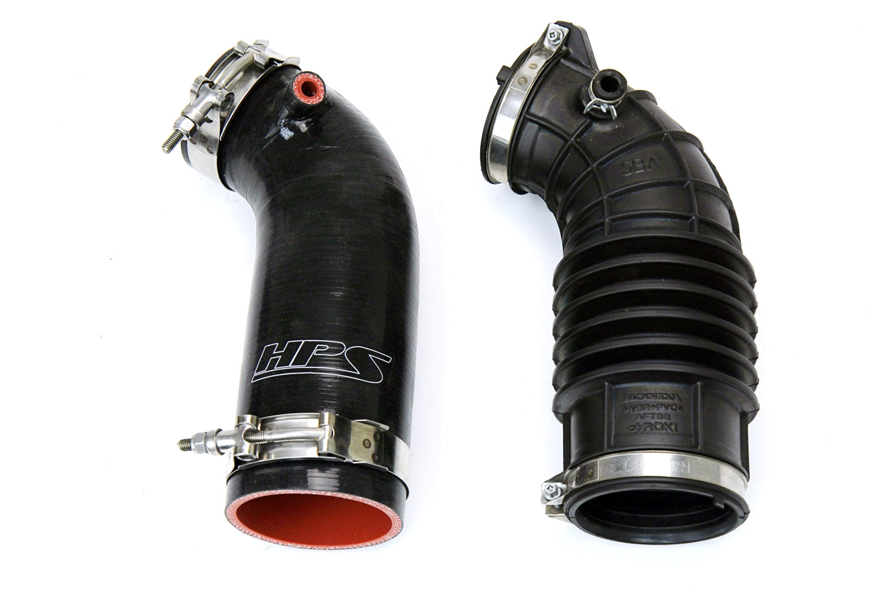 HPS Performance High Temp Reinforced Silicone Air Intake Hose Kit, Red, 57-1596-RED