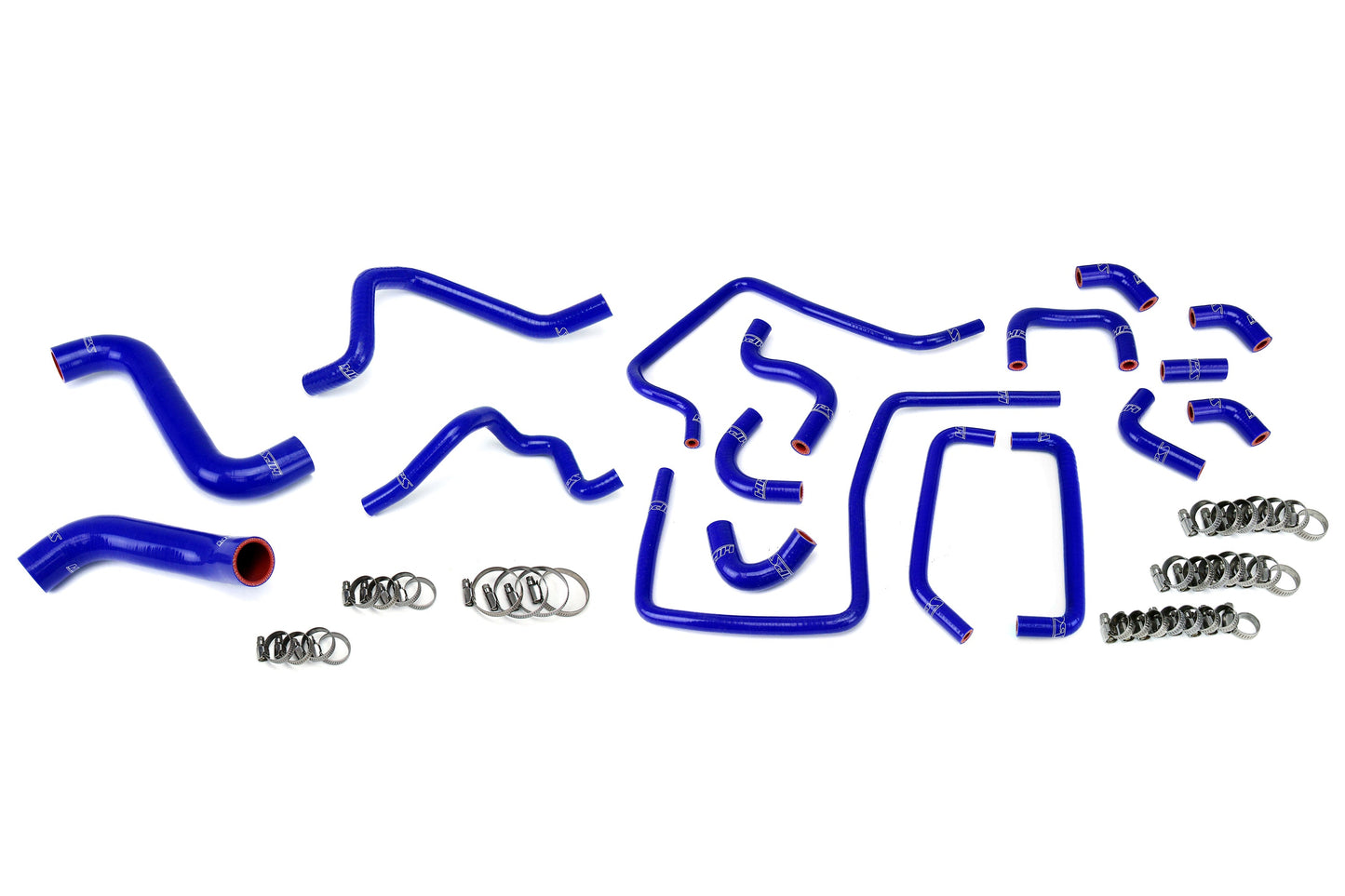 HPS Performance High Temp Reinforced Silicone Radiator Heater and Ancillary Coolant Hose Kit Blue 57-1814-BLUE