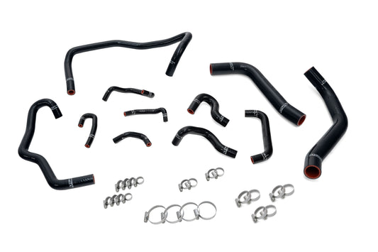 HPS Performance High Temp Reinforced Silicone Radiator, Heater and Ancillary Coolant Hose Kit, Black, 57-2280-BLK
