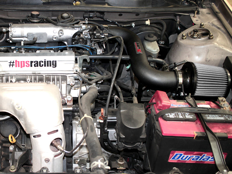 HPS Performance Air Intake Kit with Heat Shield, Black, 827-526WB
