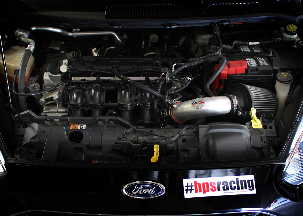 HPS Performance Air Intake Kit with Heat Shield, Red, 827-580R
