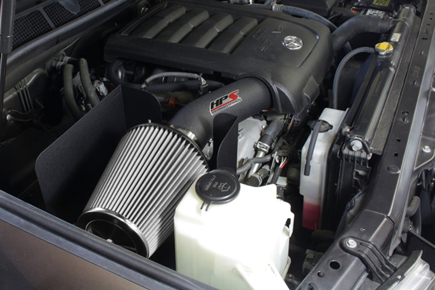 HPS Performance Air Intake Kit with Heat Shield, Black, 827-629WB