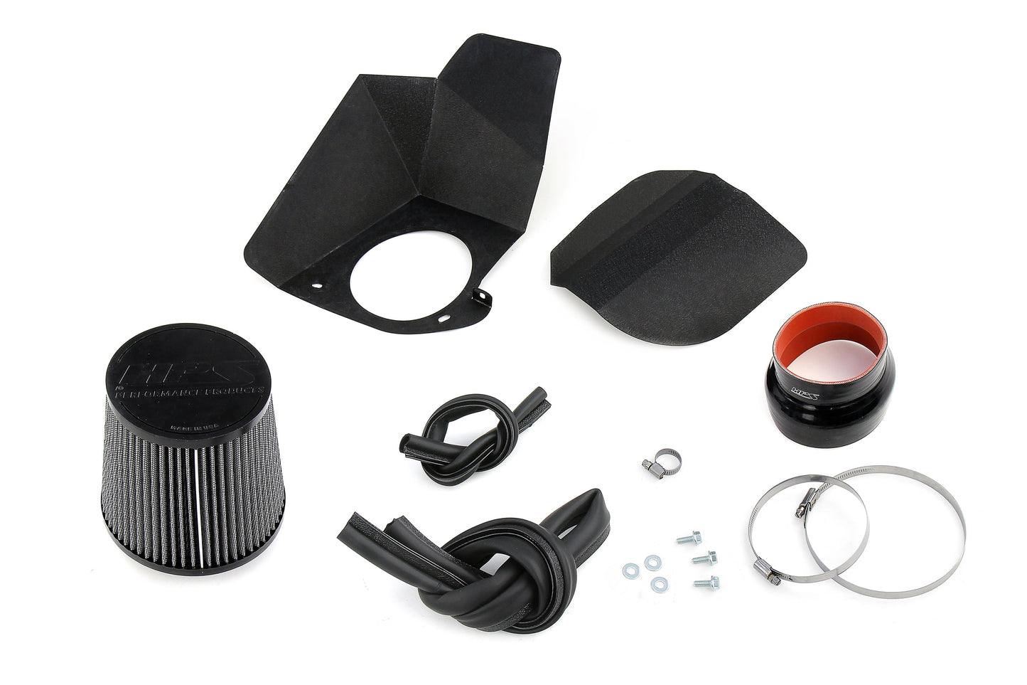 HPS Performance Air Intake Kit with Heat Shield, Blue, 827-681BL