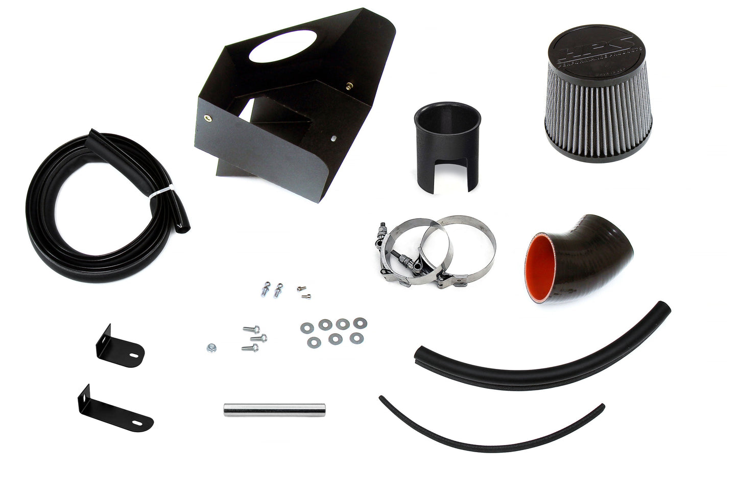 HPS Performance Air Intake Kit with Heat Shield, Red, 827-692R