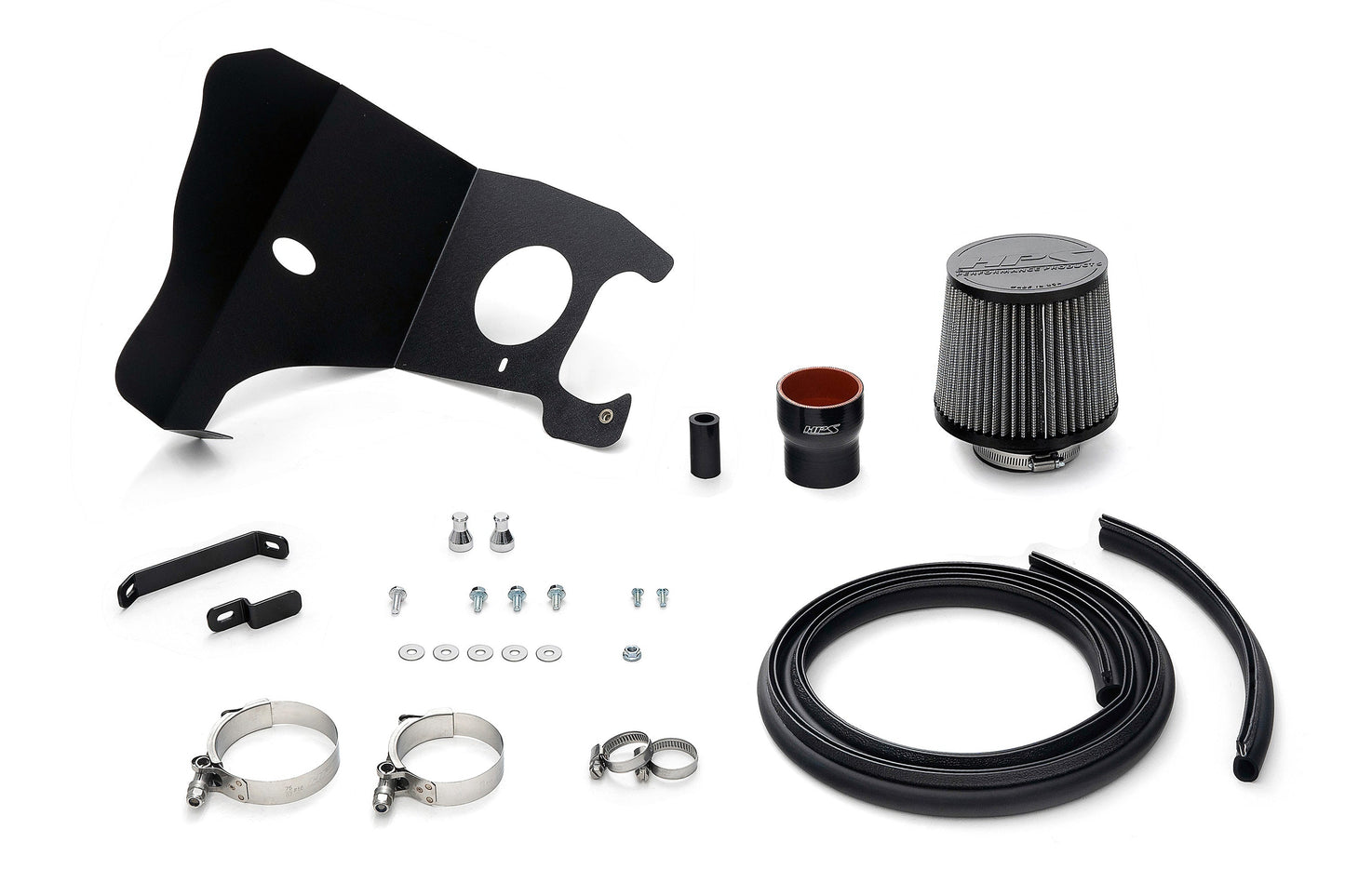 HPS Performance Air Intake Kit with Heat Shield, Blue, 827-709BL