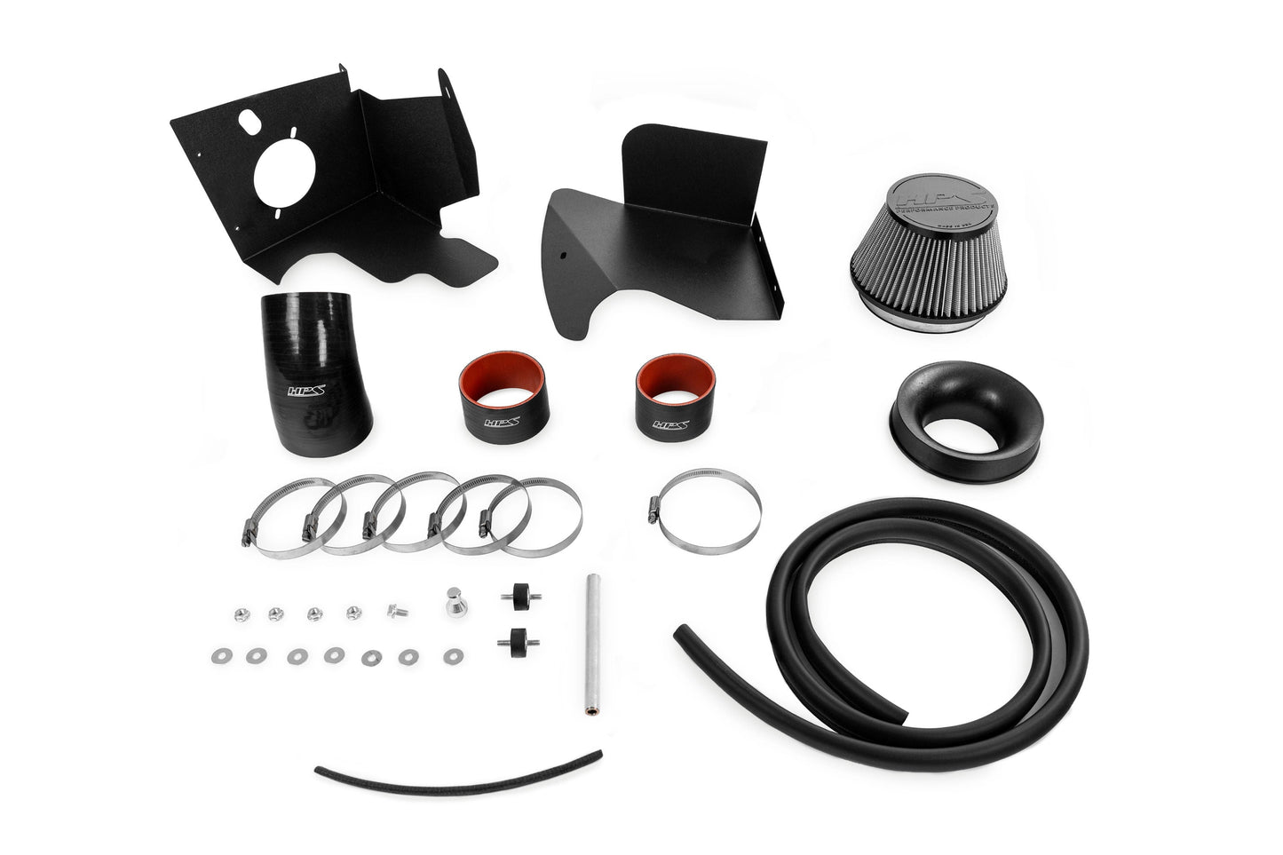 HPS Performance Air Intake Kit with Heat Shield, Blue, 827-712BL