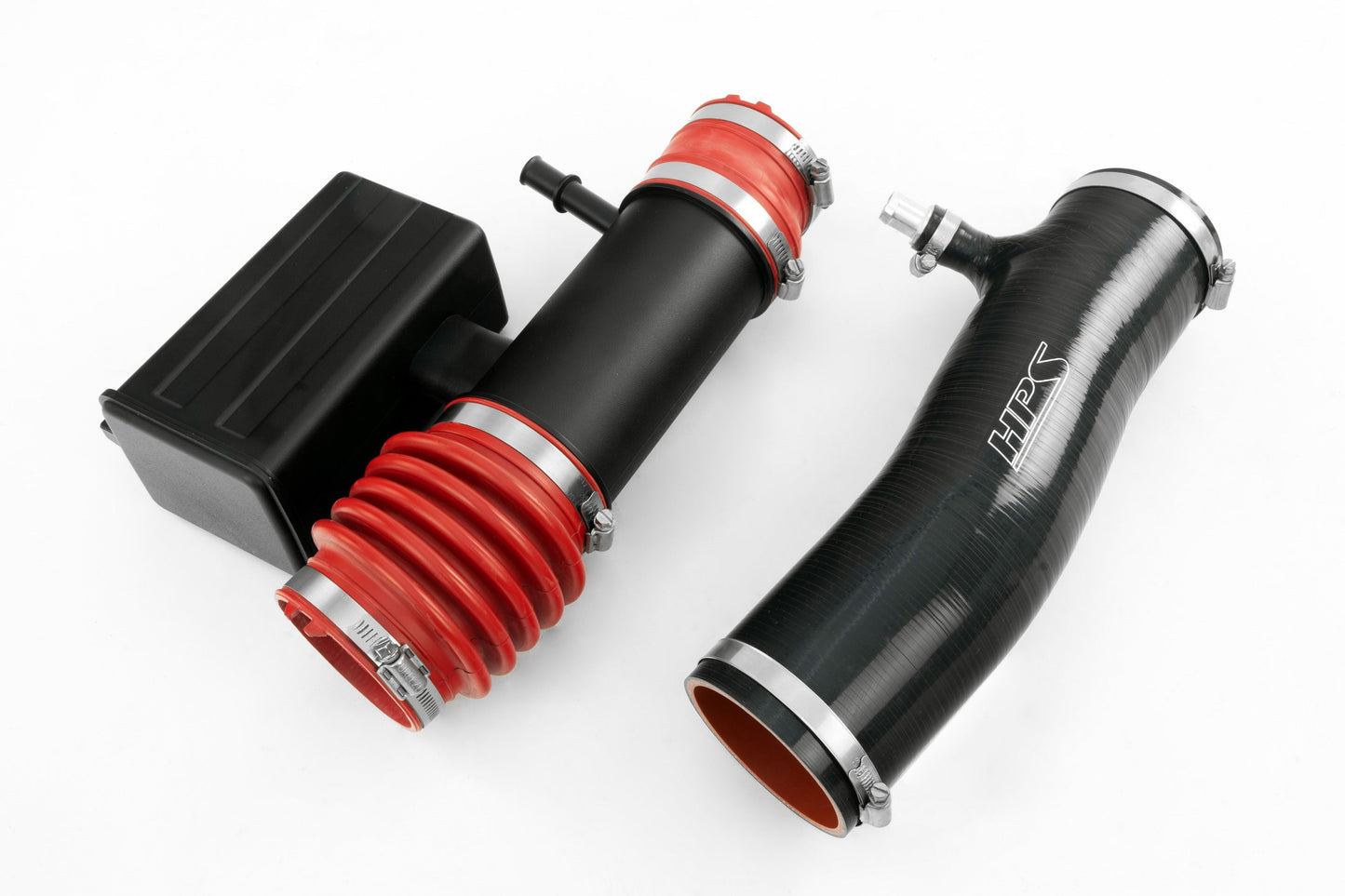 HPS Performance Silicone Air Intake Kit with Drop in Air Filter, Red, 827-723R