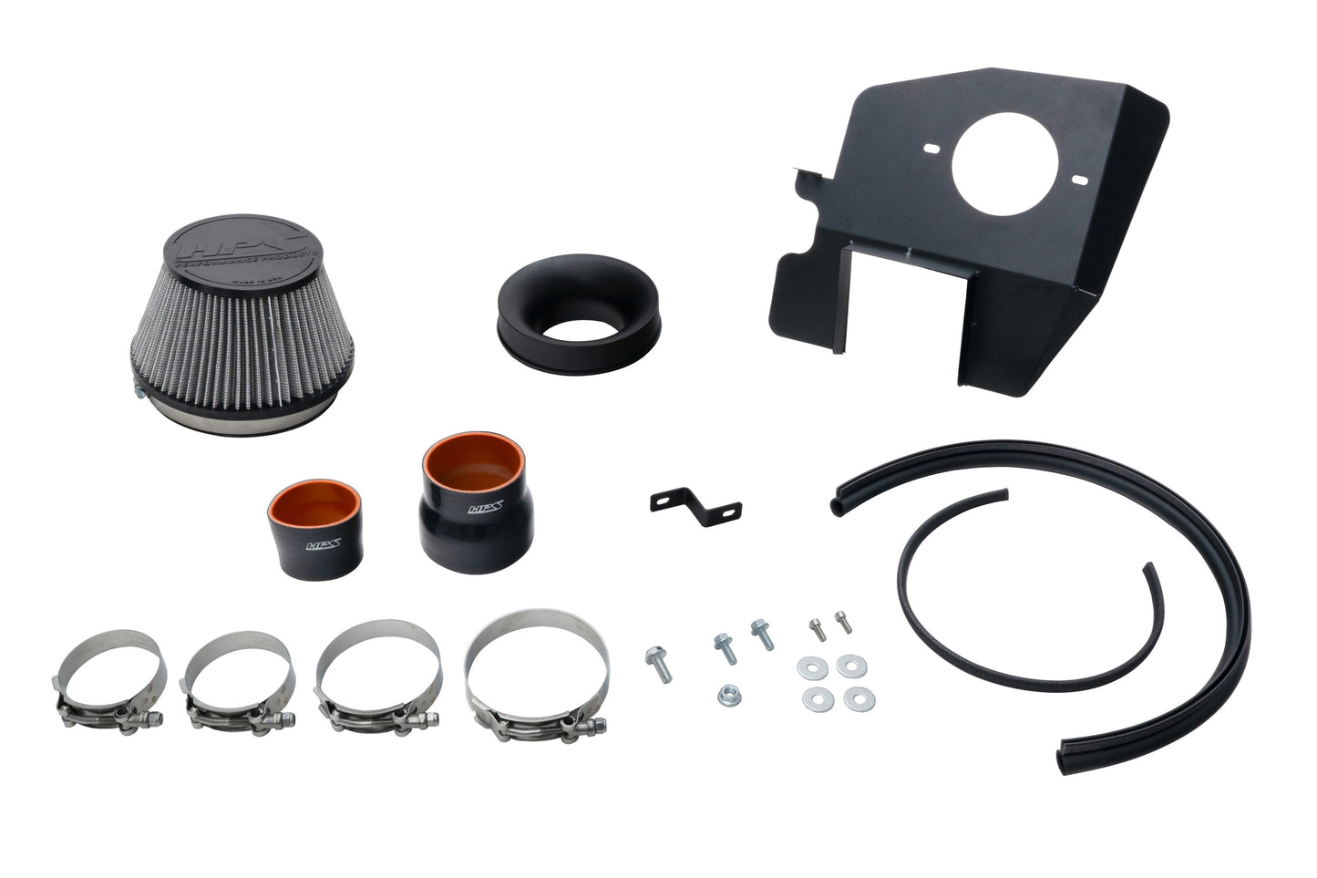 HPS Performance Air Intake Kit with Heat Shield, Blue, 827-777BL