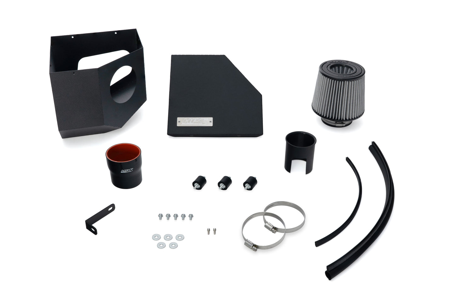HPS Performance Air Intake Kit with Heat Shield, Blue, 827-786BL