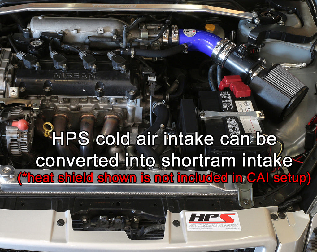 HPS Performance Cold Air Intake Kit, Blue, 837-570BL