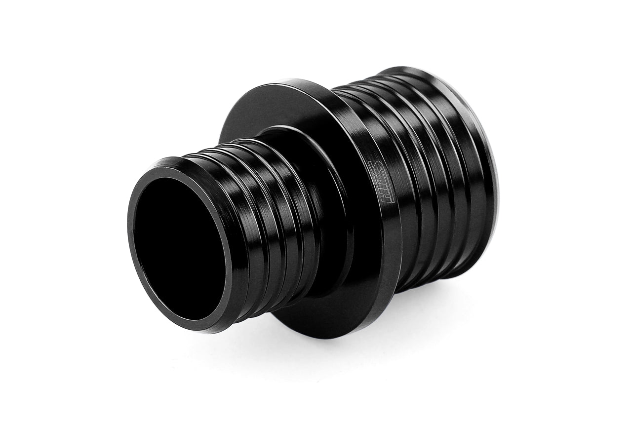 HPS 1/2 inch - 5/8 inch 13mm - 16mm Billet 6061 Aluminum Joiner Hose Union Connector Black