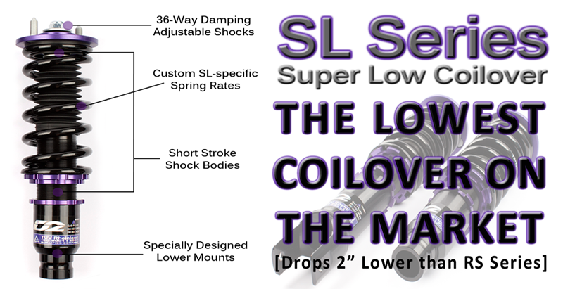 SL Coilovers 04-08 Acura TL D2 Racing
