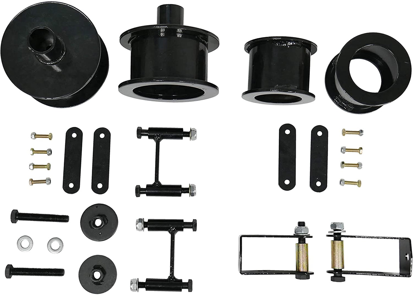 3 Inch Coil Spring Spacers Front + Rear with Shock Extenders and Brake Line Brackets 07-18 Wrangler JK Freedom Off-Road