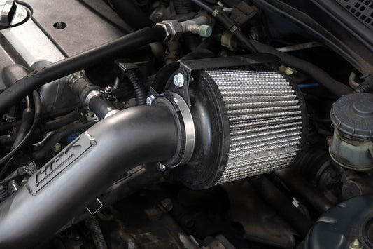 HPS Performance Universal Air Intake Filter Aluminum Heat Shield, Black, HSK-404