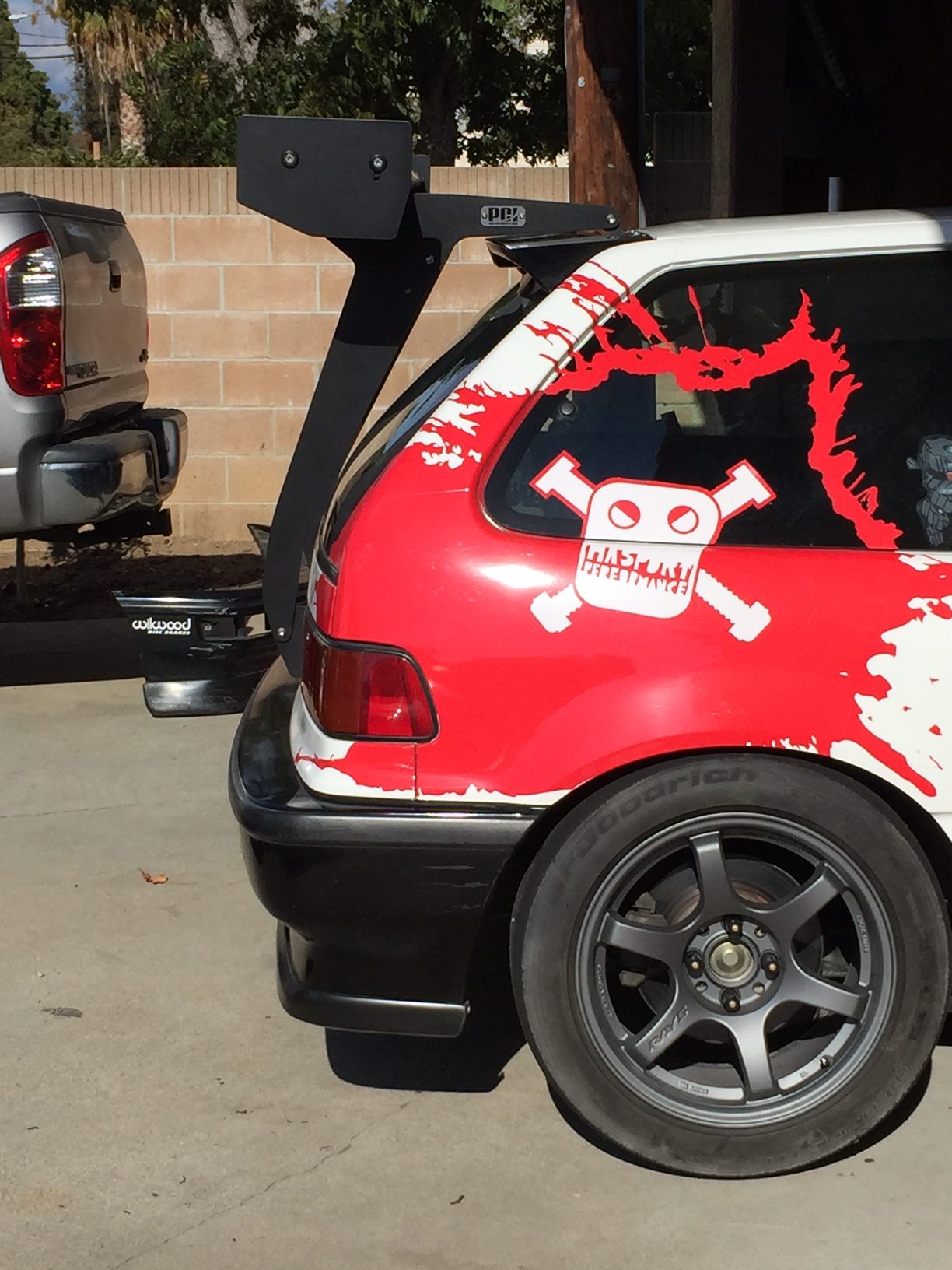 PCI Bottom Mount Wing (88-91 EF Hatchback)