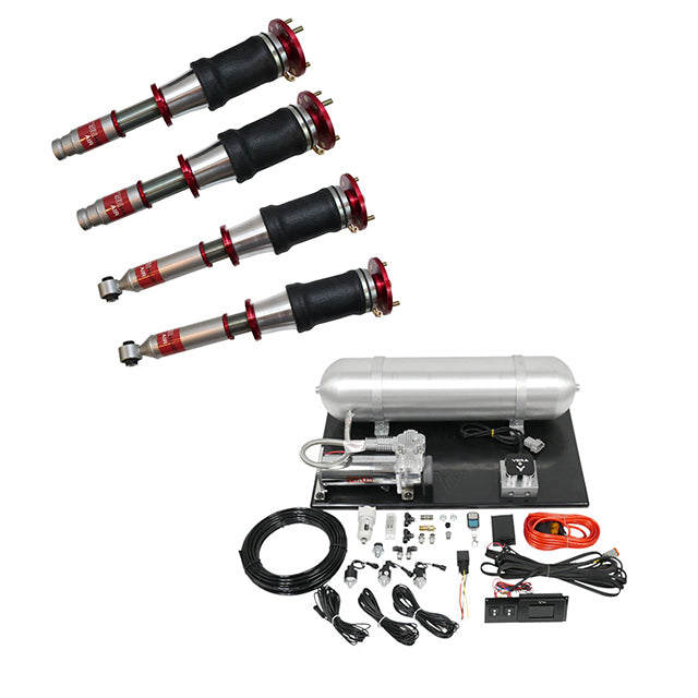 TruHart AirPlus Air Struts w/ VERA Evo Bluetooth Management For 97-99 Acura CL 90-97 Honda Accord FWD FWD