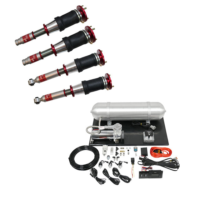 TruHart AirPlus Air Struts w/ VERA Evo Bluetooth Management For 01-03 Acura CL 98-03 Acura TL 98-02 Honda Accord