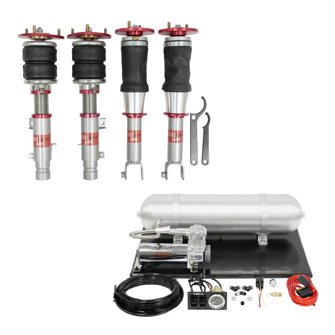 TruHart AirPlus Air Struts w/ VERA Basic Management For 15-20 Acura TLX 13-17 Honda Accord