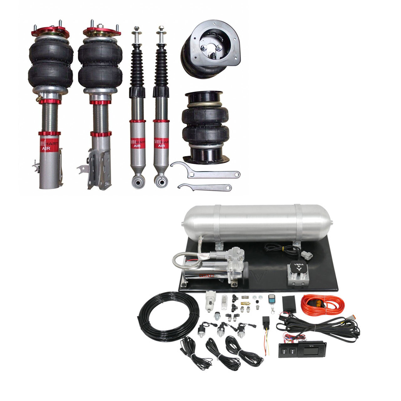 TruHart AirPlus Air Struts Plus ADS Modules w/ VERA Evo Management For 23-24 Acura Integra 18-24 Honda Accord 17-24 Honda Civic