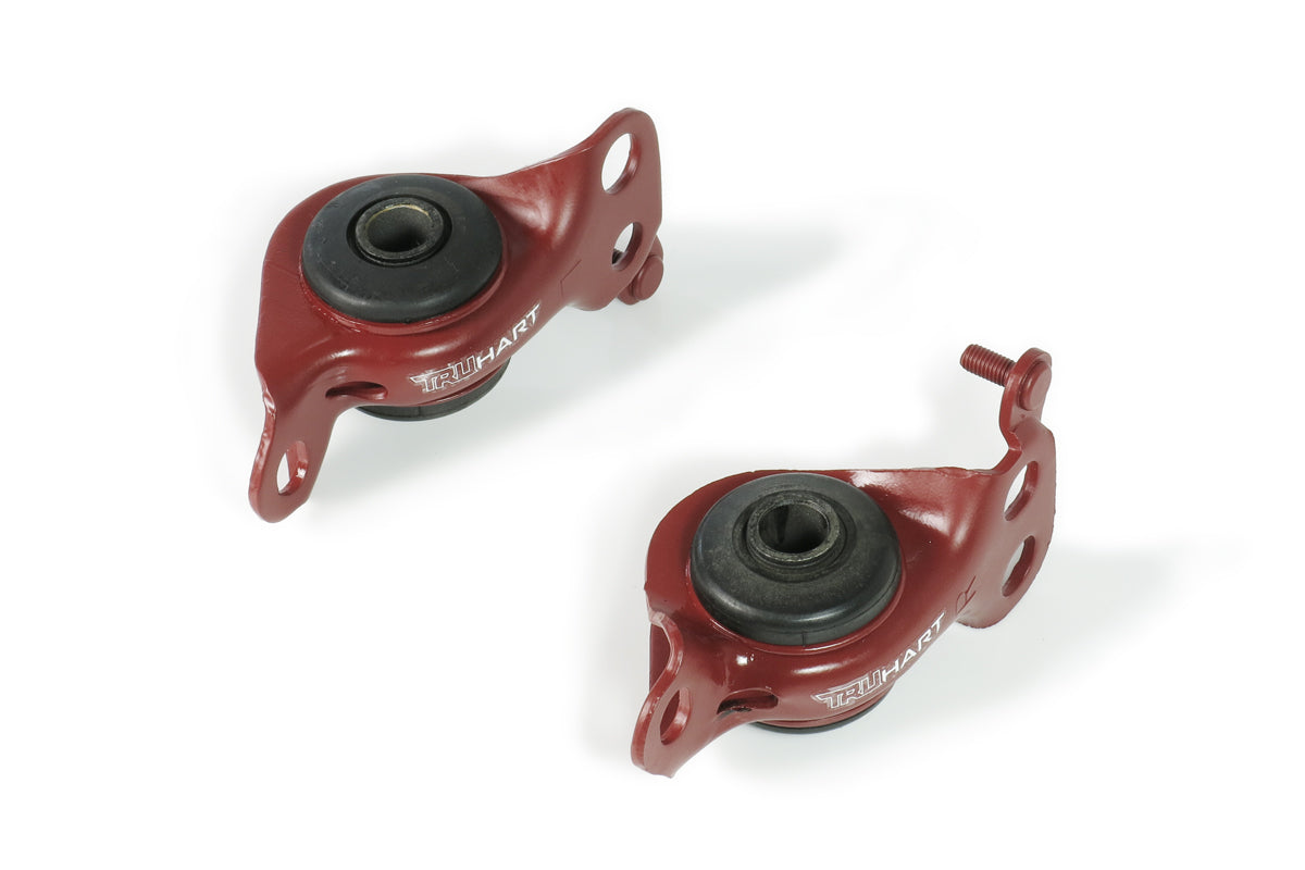 TruHart Front Compliance Bushing Rubber Red For 94-01 Acura Integra 92-95 Honda Civic