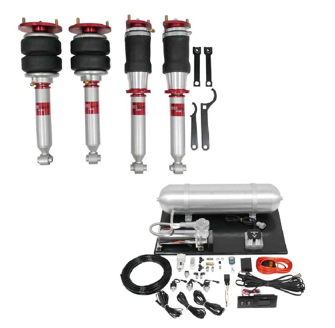 TruHart AirPlus Air Struts w/ VERA Evo Bluetooth Management For 98-05 Lexus GS300 / GS400 / GS430 RWD RWD
