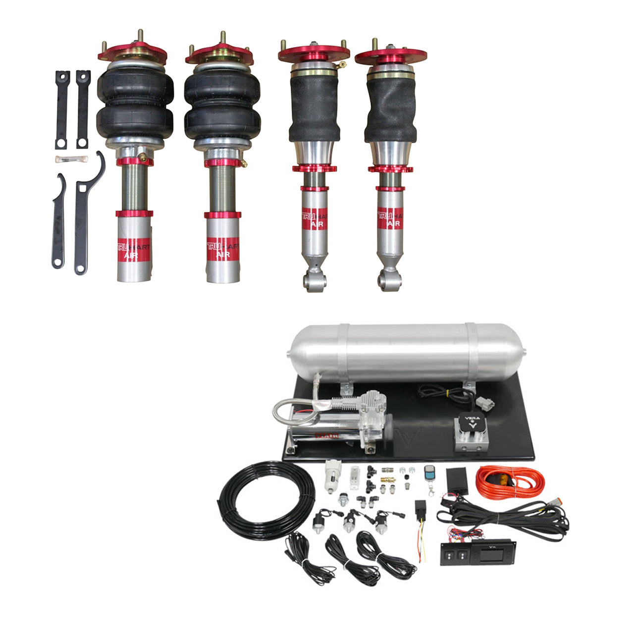 TruHart AirPlus Air Struts w/ VERA Evo Management For 00-03 Nissan Maxima