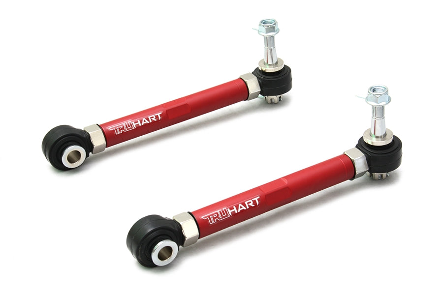 TruHart Rear Toe Arms For 12+ Subaru BRZ 08-16 Subaru Impreza 10+ Subaru Legacy 08+ Subaru STI 08+ Subaru WRX 12-17 Scion FR-S 16+ Toyota 86Red RWD RWD