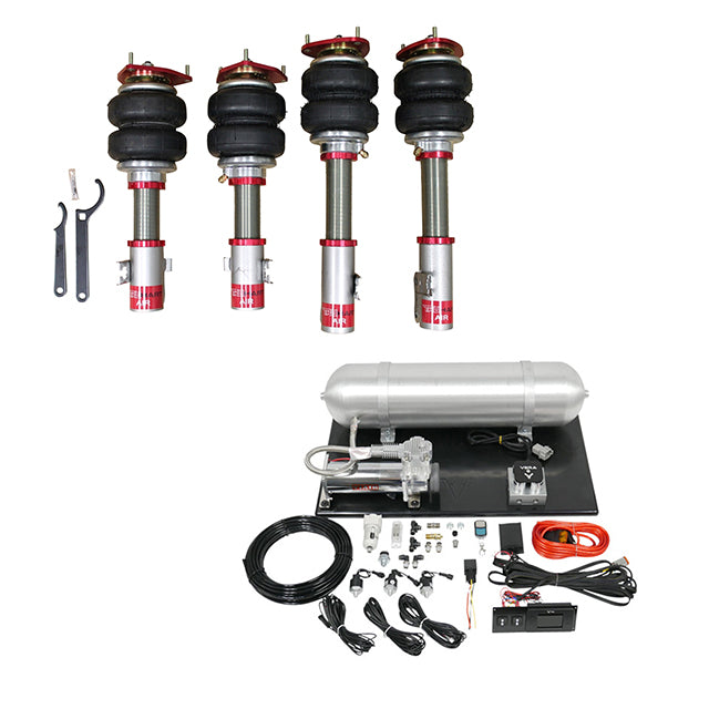 TruHart AirPlus Air Struts w/ VERA Evo Bluetooth Management For 92-01 Lexus ES300 92-01 Toyota Camry