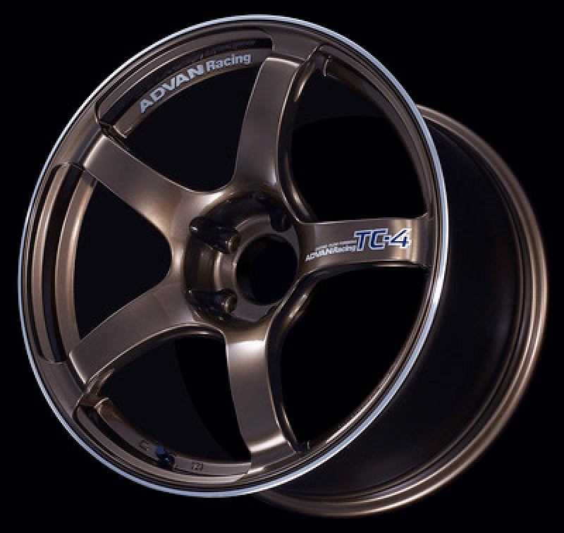 Advan TC4 17x9.0 +45 5x114.3 Umber Bronze Metallic and Ring Wheel