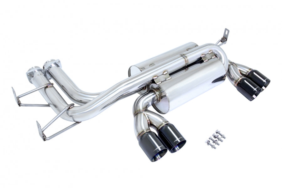 BMW E46 M3 2001-2006 - Supremo Exhaust Black Chrome Rolled Tips - MR-ABE-BE46M30E-BC