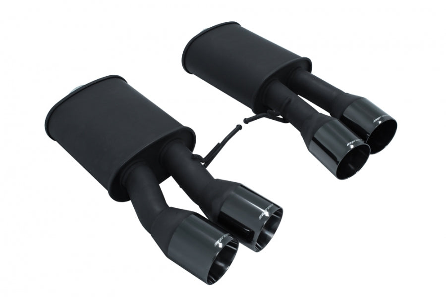 Supremo Exhaust System for BMW F06 M6 Gran Coupe 14-19 / F13 M6 Coupe 13-19 - Black Chrome Rolled Tips - MR-ABE-BF13M6-BC