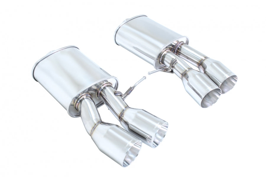 Supremo Exhaust System for BMW F06 M6 Gran Coupe 14-19 / F13 M6 Coupe 13-19 - Stainless Rolled Tips - MR-ABE-BF13M6-SRT