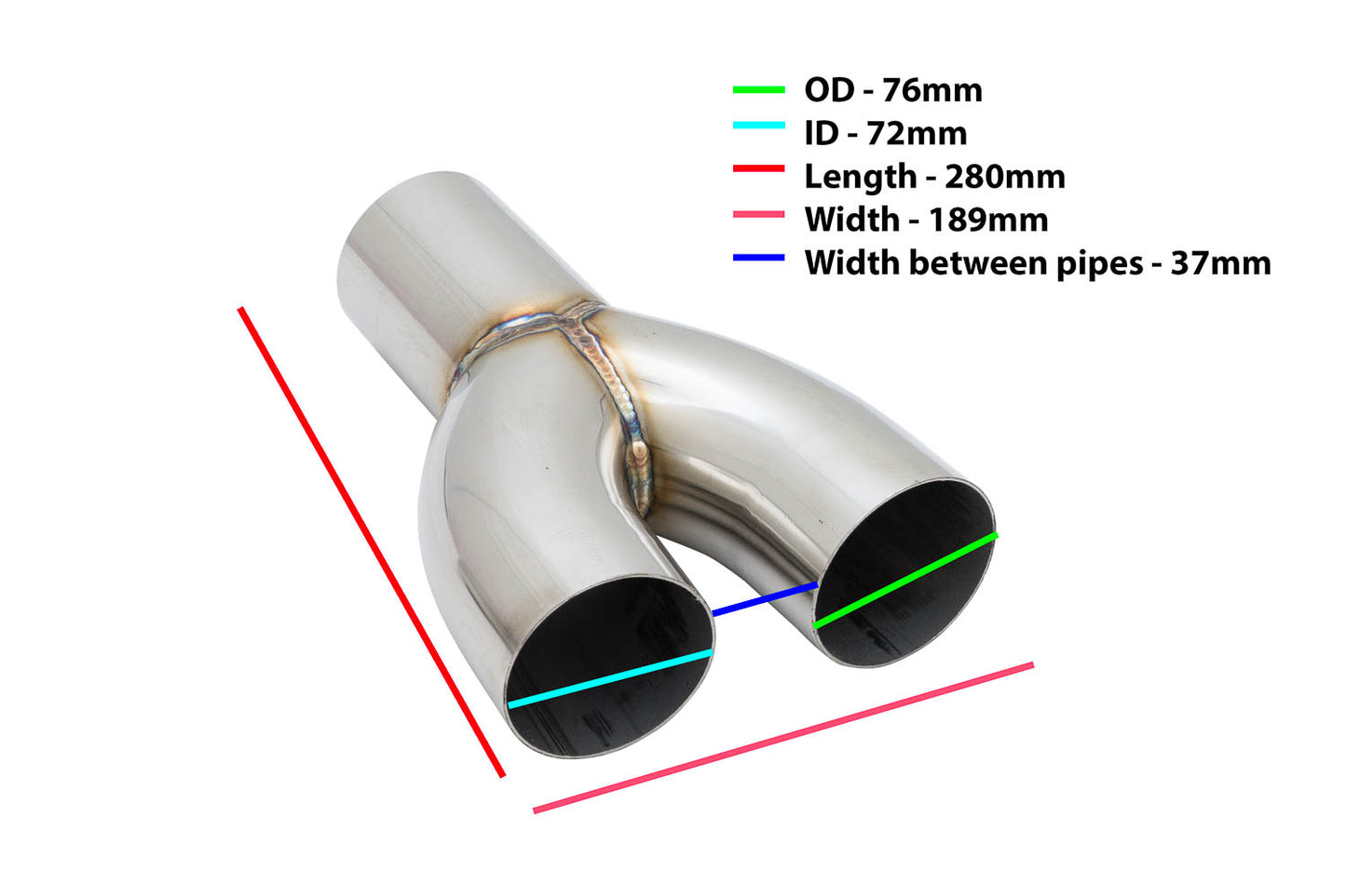 Megan Y Tube 76mm (3")