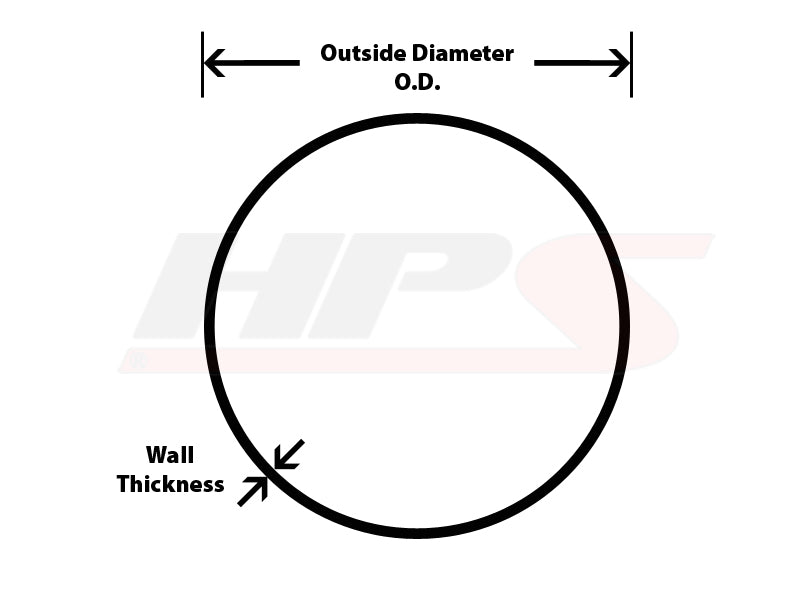 HPS 3.5" OD 90 Degree Bend 6061 Aluminum Elbow, 16 Gauge w/ 3 1/2" CLR