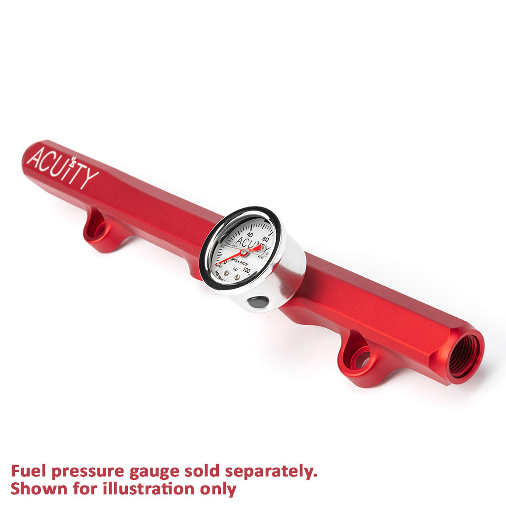 ACUITY Instruments K-Series Fuel Rail in Satin Red Finish