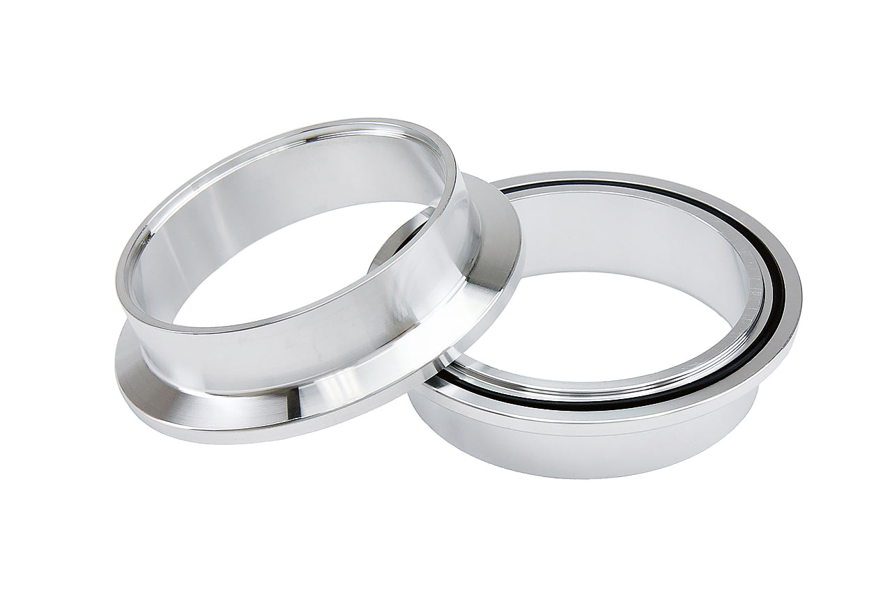 HPS Stainless Steel 2" V Band Clamp Kit, Aluminum Flanges, NBR O-Ring, Quick Release