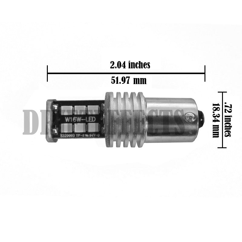 2x 1156 RED Super Bright LEDS 600 Lumens High Power 3535 Chip LEDs Turn Signal Light Bulbs