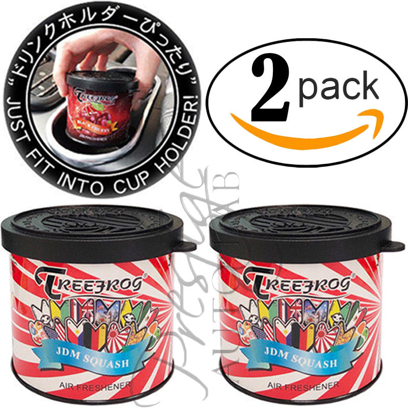 2-Pack TREEFROG JDM Products Tree Frog SQUASH Scent Air Freshener - JDM SQUASH