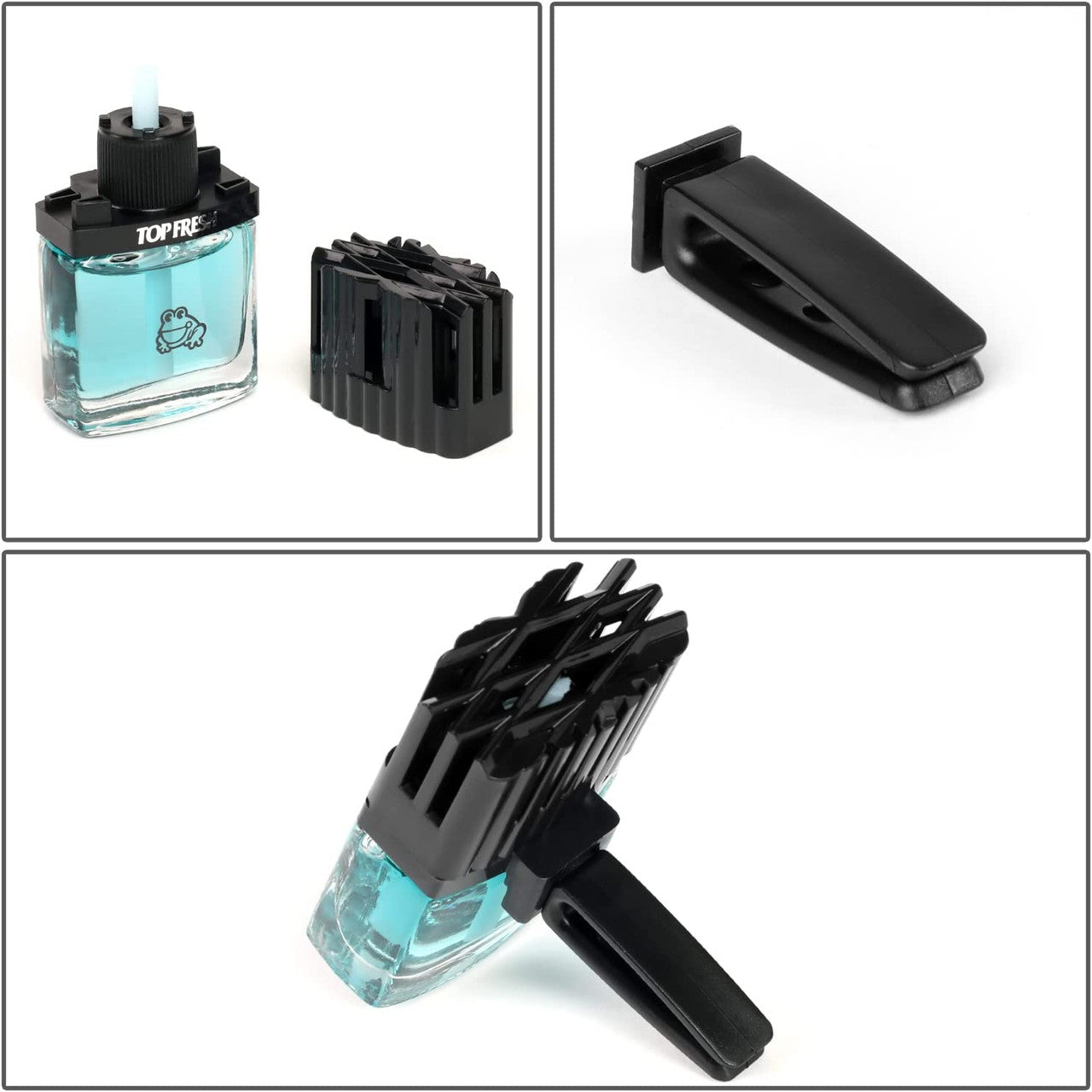 *DISCONTINUED* Treefrog Top Fresh Vent Clip-On Air Freshener 9ML - Black Squash