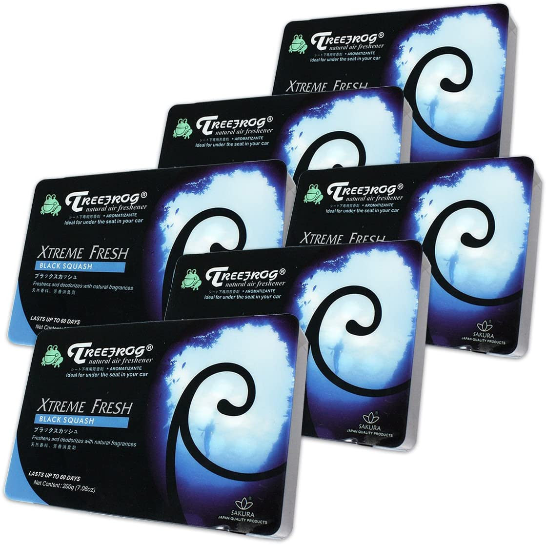 6 Pack Treefrog Extreme FreshBox Black Squash