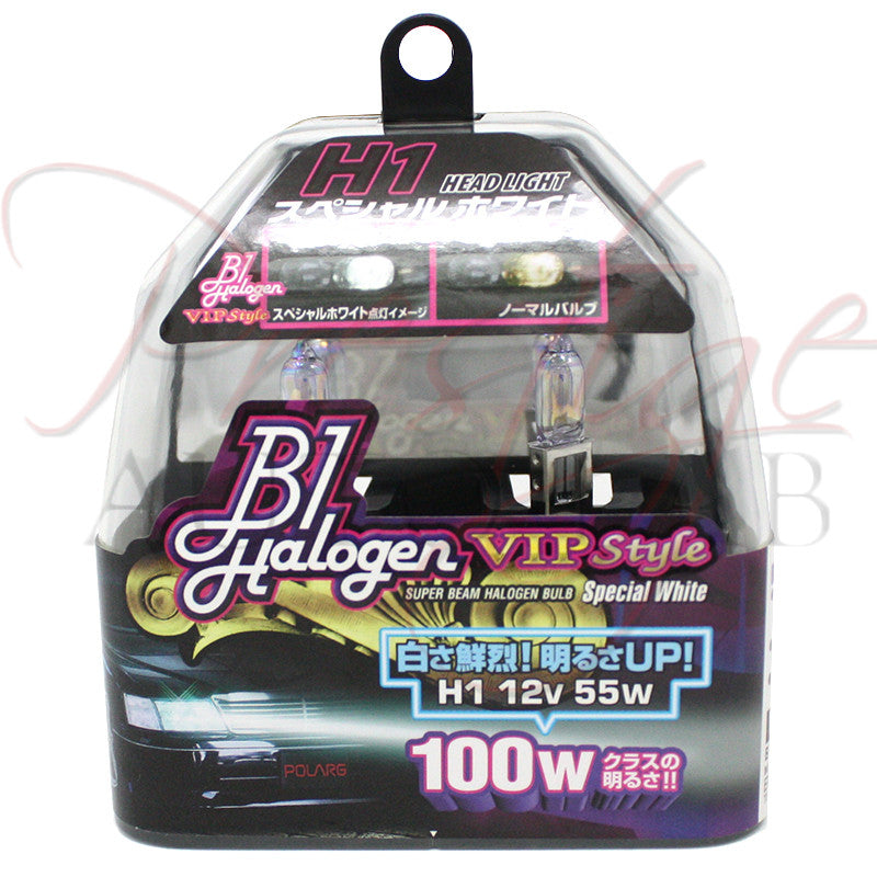 Polarg H1 VIP Style Special White Halogen Bulbs - Made in Japan